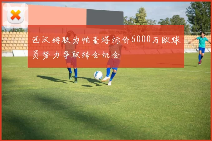 西汉姆联为帕奎塔标价6000万欧球员努力争取转会机会